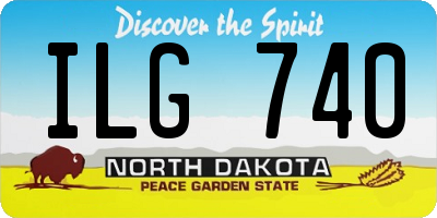 ND license plate ILG740