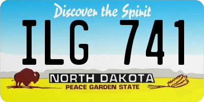 ND license plate ILG741