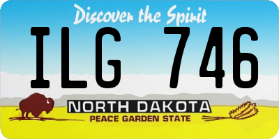 ND license plate ILG746