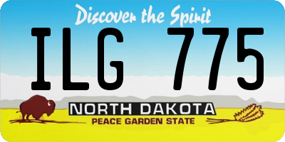 ND license plate ILG775