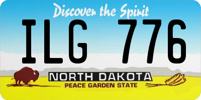 ND license plate ILG776