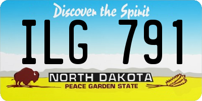ND license plate ILG791