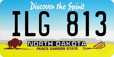 ND license plate ILG813