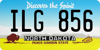 ND license plate ILG856