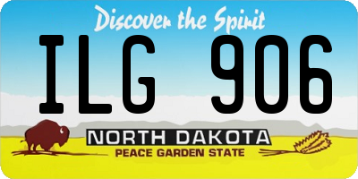 ND license plate ILG906