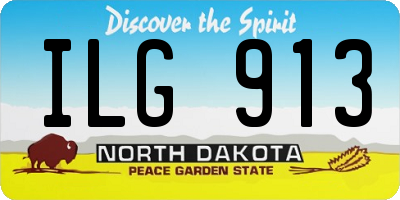 ND license plate ILG913