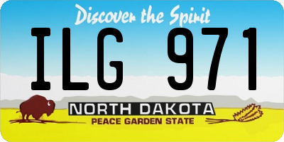 ND license plate ILG971