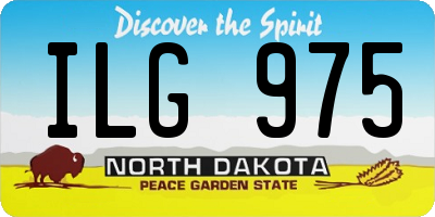ND license plate ILG975
