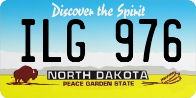 ND license plate ILG976