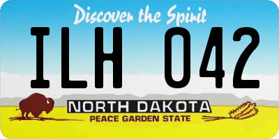 ND license plate ILH042