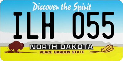 ND license plate ILH055