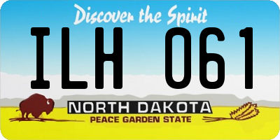 ND license plate ILH061