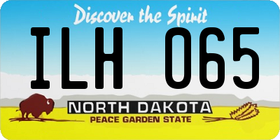 ND license plate ILH065