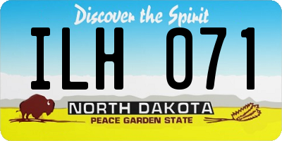 ND license plate ILH071