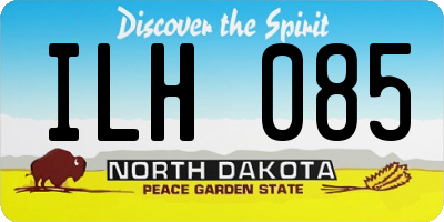 ND license plate ILH085