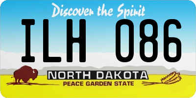 ND license plate ILH086