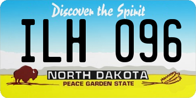 ND license plate ILH096