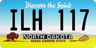 ND license plate ILH117
