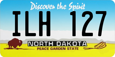 ND license plate ILH127