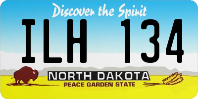 ND license plate ILH134