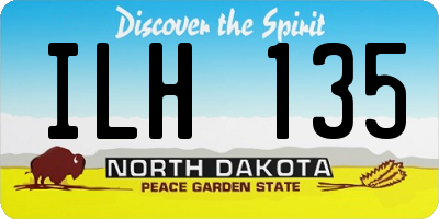 ND license plate ILH135