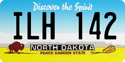 ND license plate ILH142