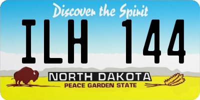 ND license plate ILH144