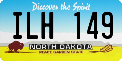 ND license plate ILH149