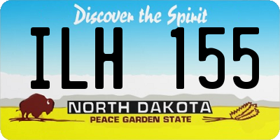 ND license plate ILH155