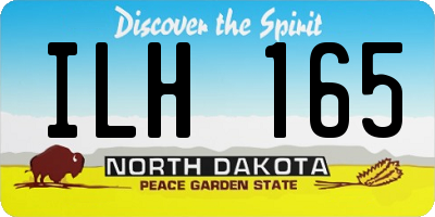 ND license plate ILH165