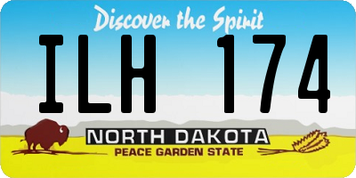ND license plate ILH174