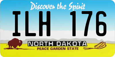 ND license plate ILH176
