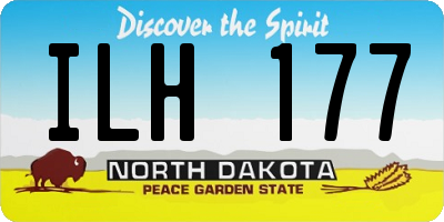 ND license plate ILH177