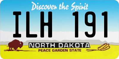 ND license plate ILH191