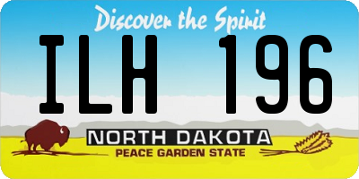 ND license plate ILH196