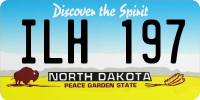 ND license plate ILH197