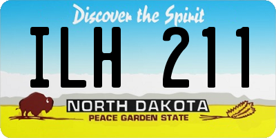 ND license plate ILH211