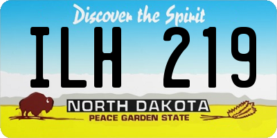 ND license plate ILH219