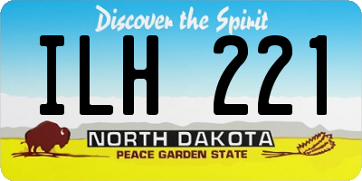 ND license plate ILH221