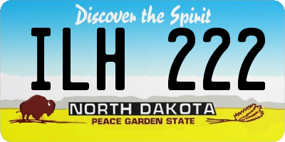 ND license plate ILH222