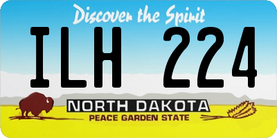 ND license plate ILH224