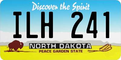 ND license plate ILH241