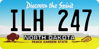 ND license plate ILH247