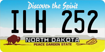 ND license plate ILH252