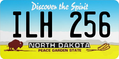 ND license plate ILH256