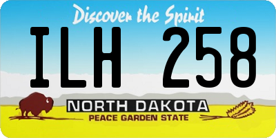 ND license plate ILH258