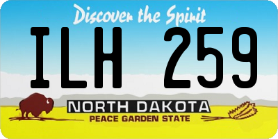 ND license plate ILH259