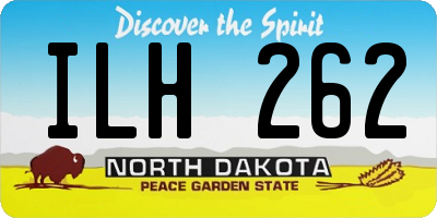 ND license plate ILH262
