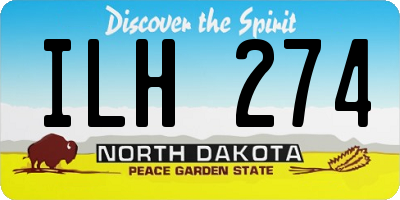 ND license plate ILH274
