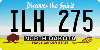 ND license plate ILH275